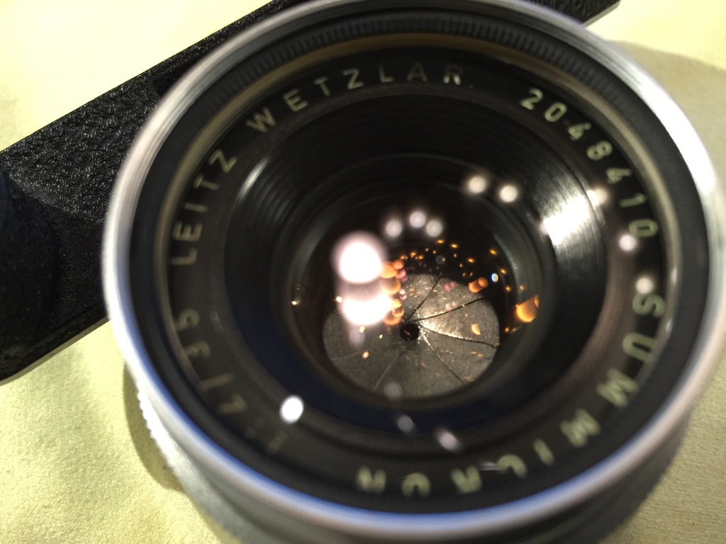 カメラ レンズ(単焦点) E.Leitz Summicron 35mm F2.0 1st 8elements Germany メガネ付き 8枚玉 