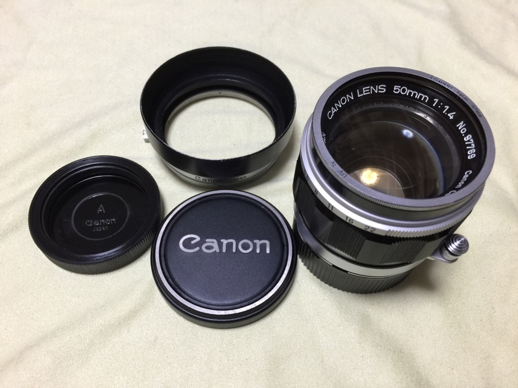 カメラ レンズ(単焦点) Canon 50mm F1.4 ライカ Lマウント - 晴れ時々ジャズ、雨のちカメラ